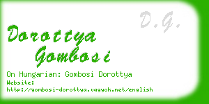 dorottya gombosi business card